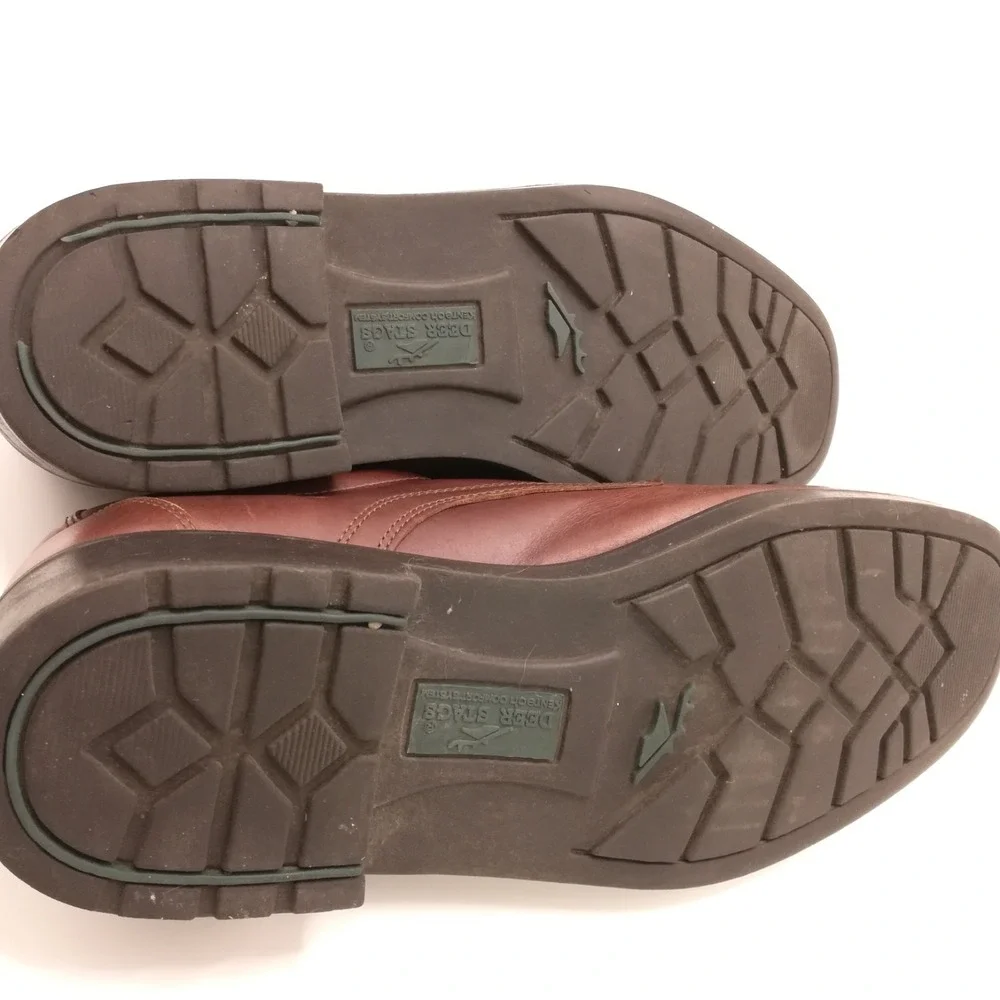 Deer Stags Dress Shoes Mens Boulder Brown‎ Leather Kentech Comfort Lace Up 13M